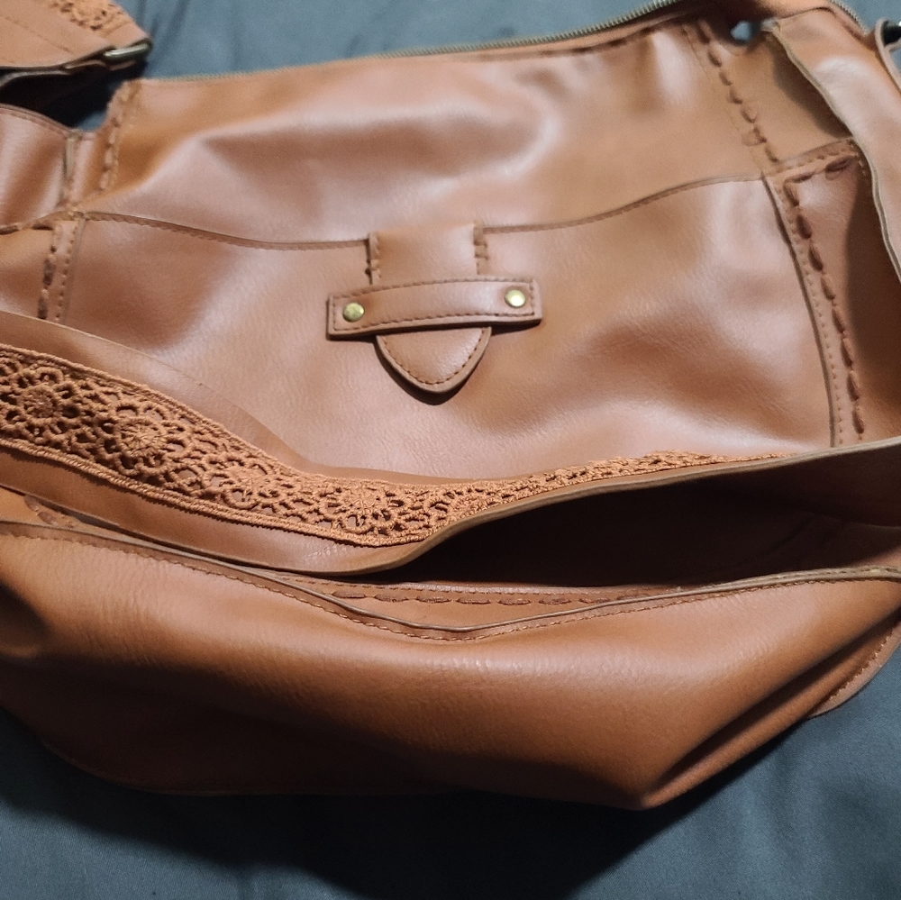 Soft hobo handmade leather shoulder bag